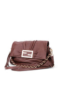 Fendi Mia Baguette Axelväska i Läder - Brun