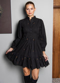 Marie Dress - Broderie Black