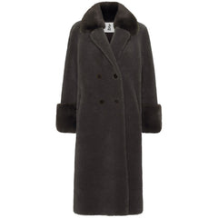 Fiona Wool Coat Long - Chocolate Brown