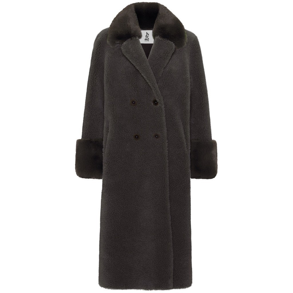 Fiona Wool Coat Long - Chocolate Brown