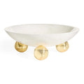 Fontana Bowl - Vit/Mässing