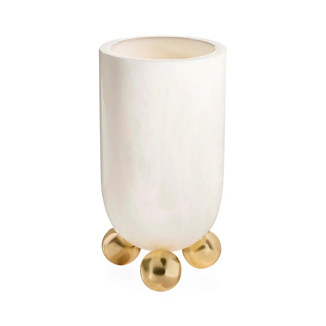 Fontana Vas - Vit/Mässing