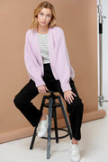 Fora Knit Cardigan - Puderrosa