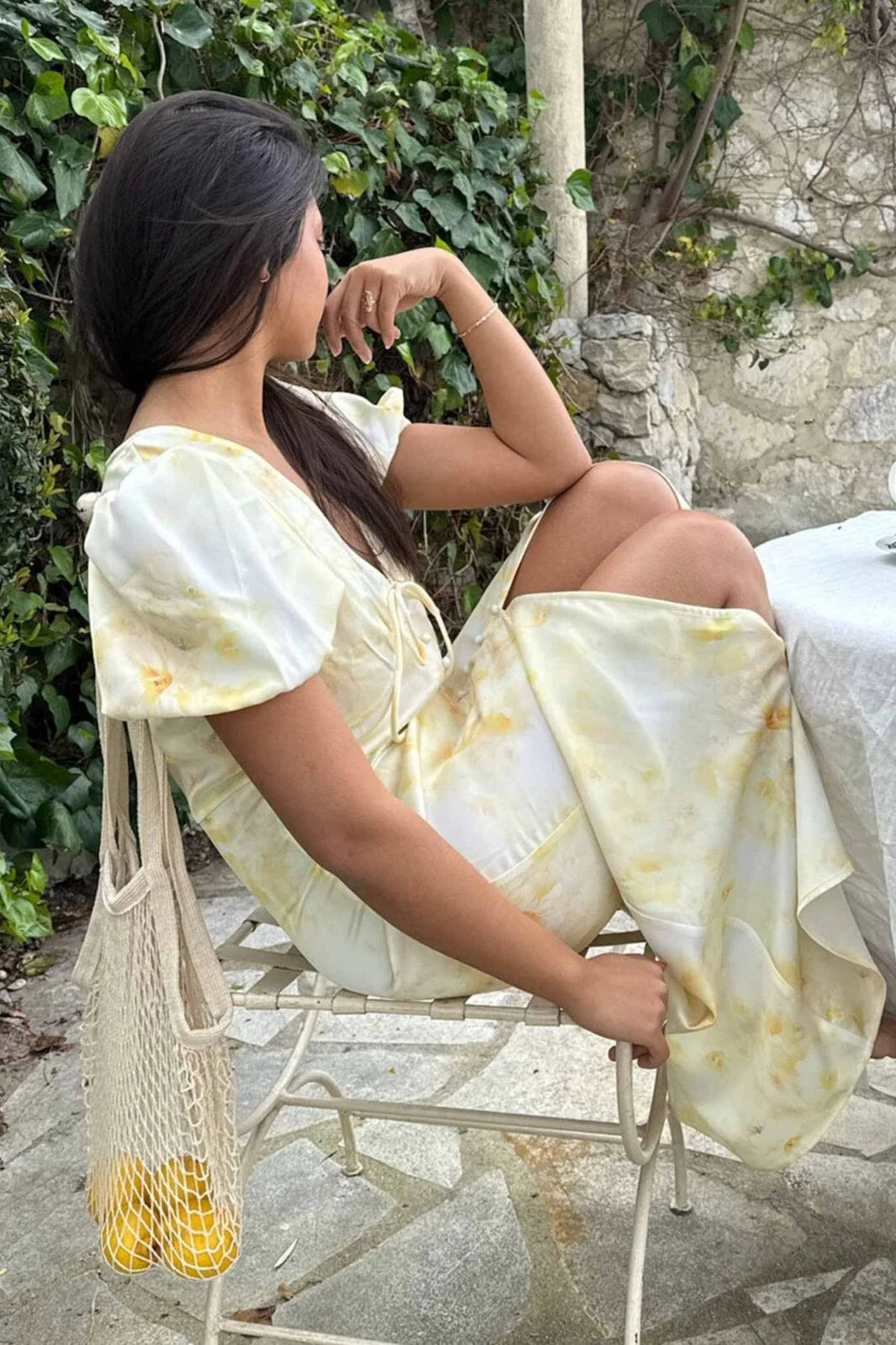 Agnetaic Long Dress - Sunlight Blossom