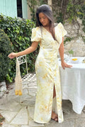 Agnetaic Long Dress - Sunlight Blossom