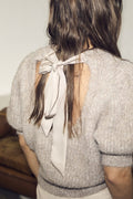 Coraliecc Bow Rib Knit - Walnut