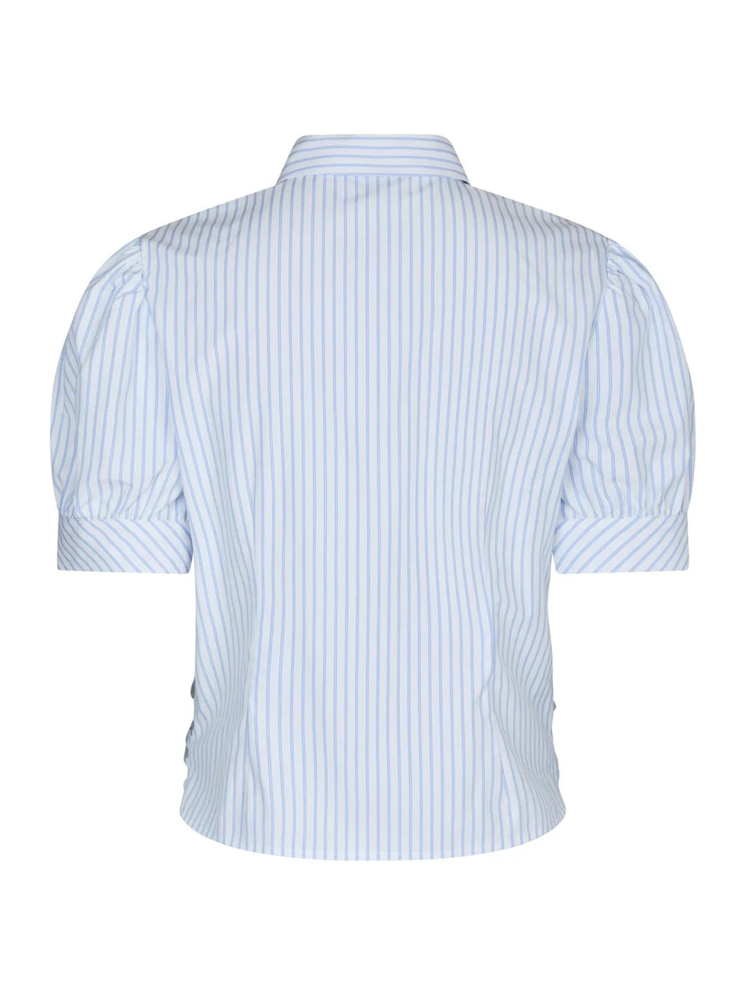 Frannie Stripe Shirt - White/Light Blue
