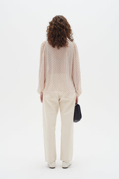 IbiIW Long Sleeve Blouse - French Nougat
