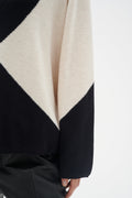 RudiIW Intarsia Pullover - French Oak/Black