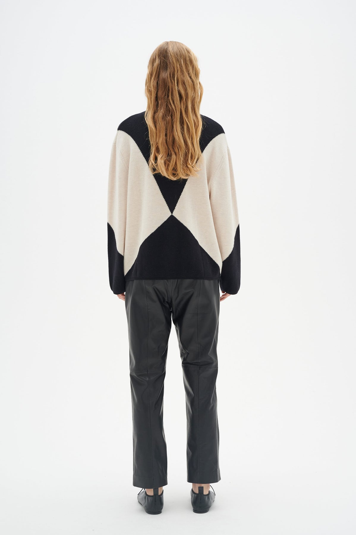RudiIW Intarsia Pullover - French Oak/Black