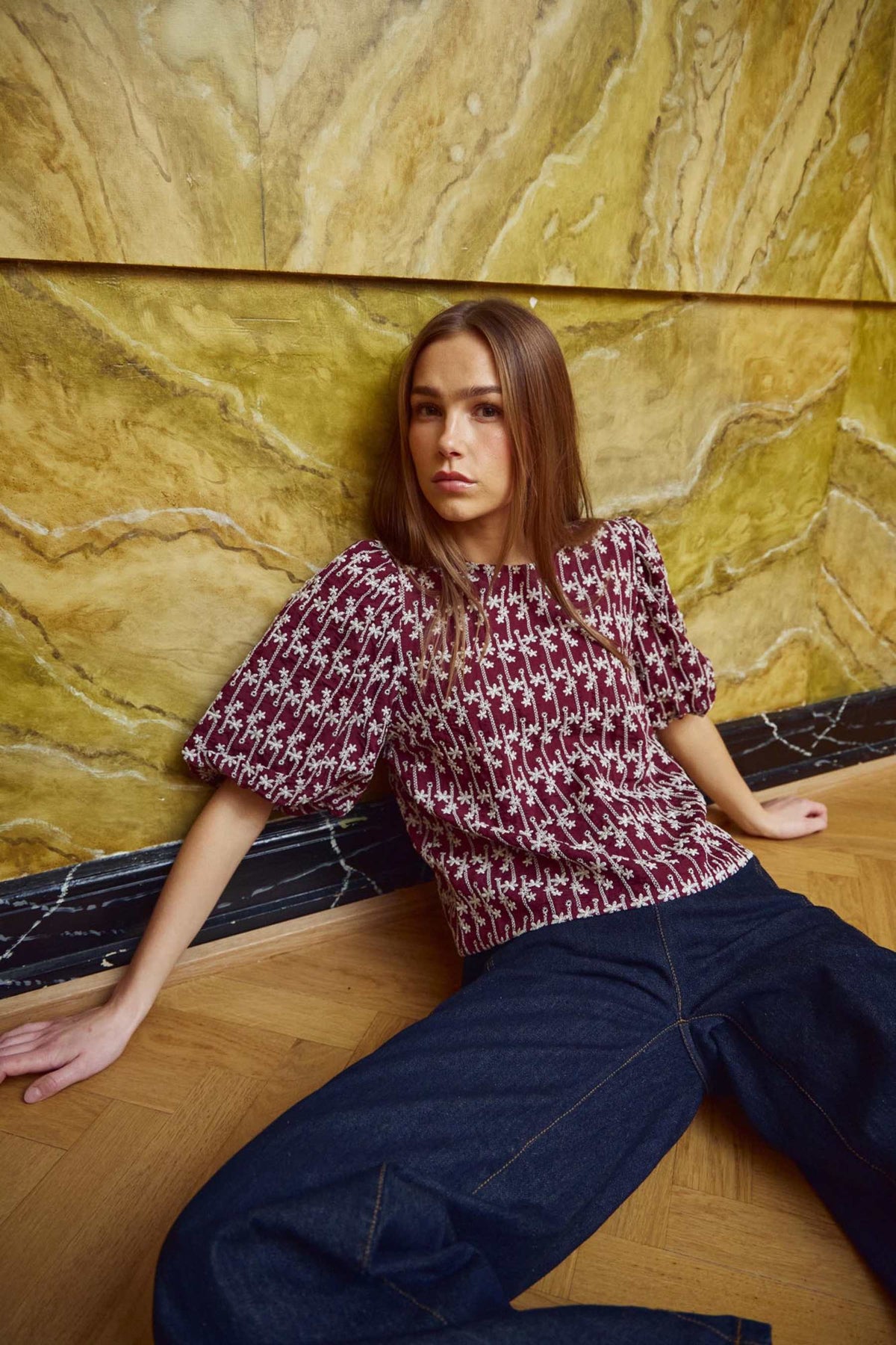 Shelly Blouse - Dusty Mahogany