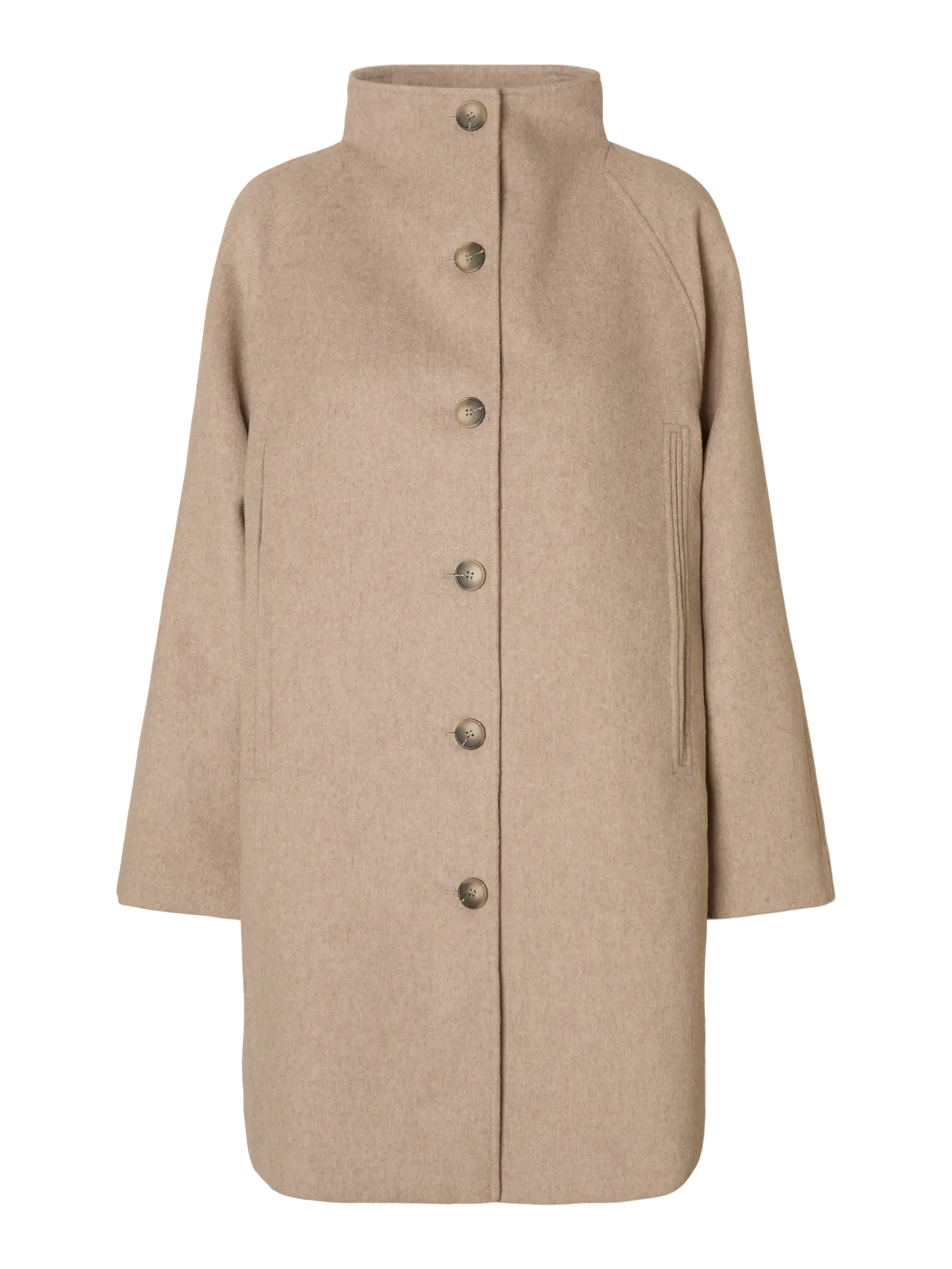 Vinni Wool Blend Kappa - Sandshell Melange