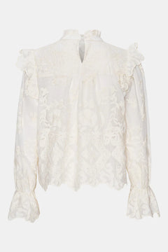 Ellinoric Lace Shirt - Vintage White