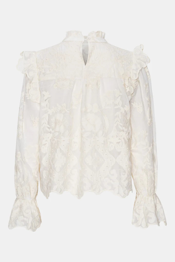 Ellinoric Lace Shirt - Vintage White