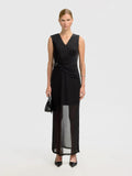 Olga Sl Slim Ankle Dress - Svart