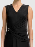 Olga Sl Slim Ankle Dress - Svart