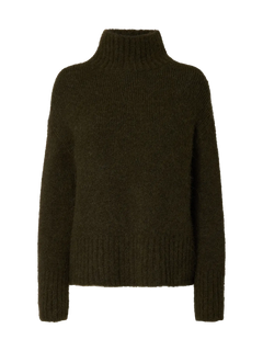 Gabriella LS Knit High Neck - Deep Depths