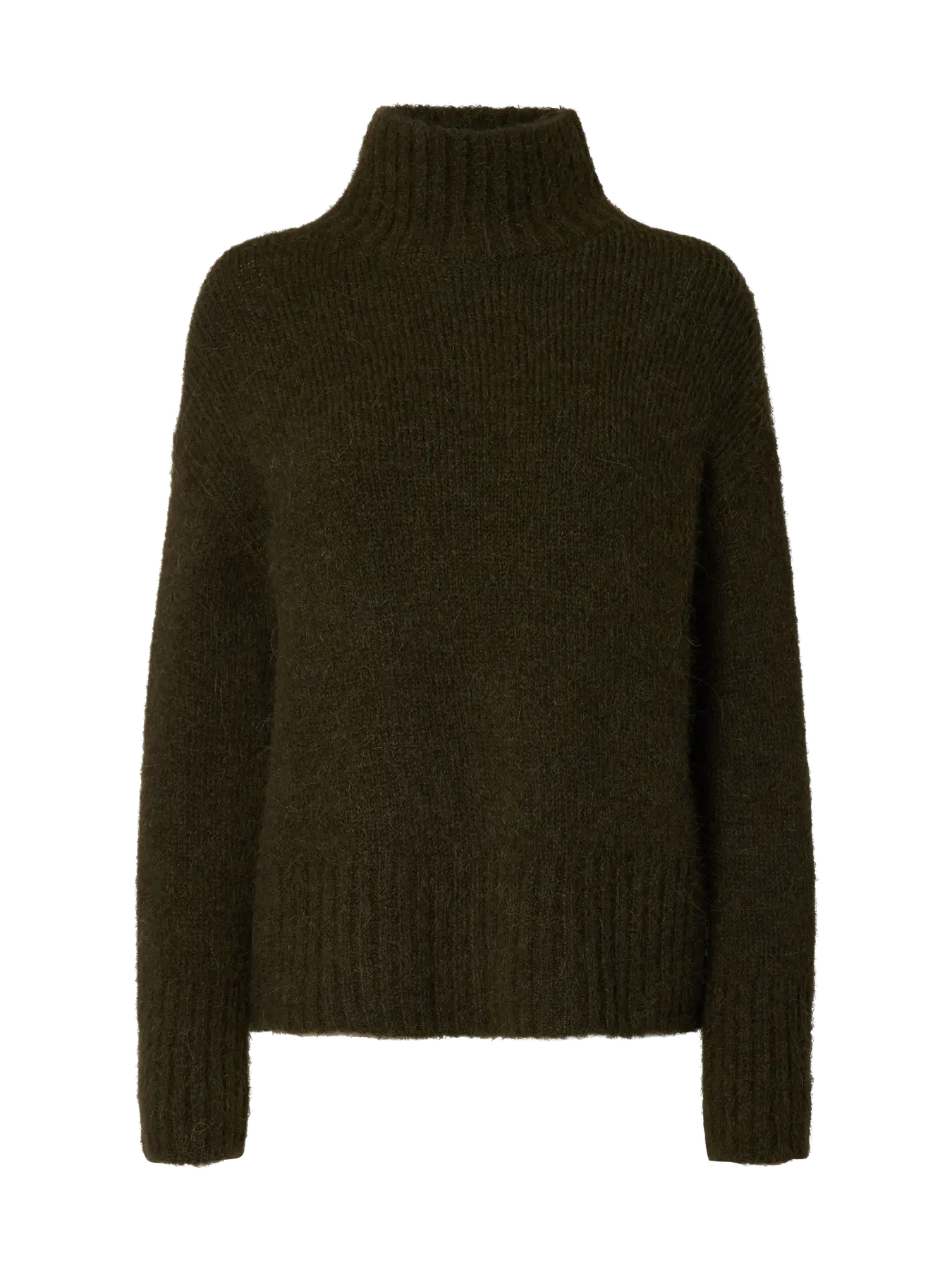 Gabriella LS Knit High Neck - Deep Depths
