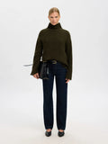 Gabriella LS Knit High Neck - Deep Depths