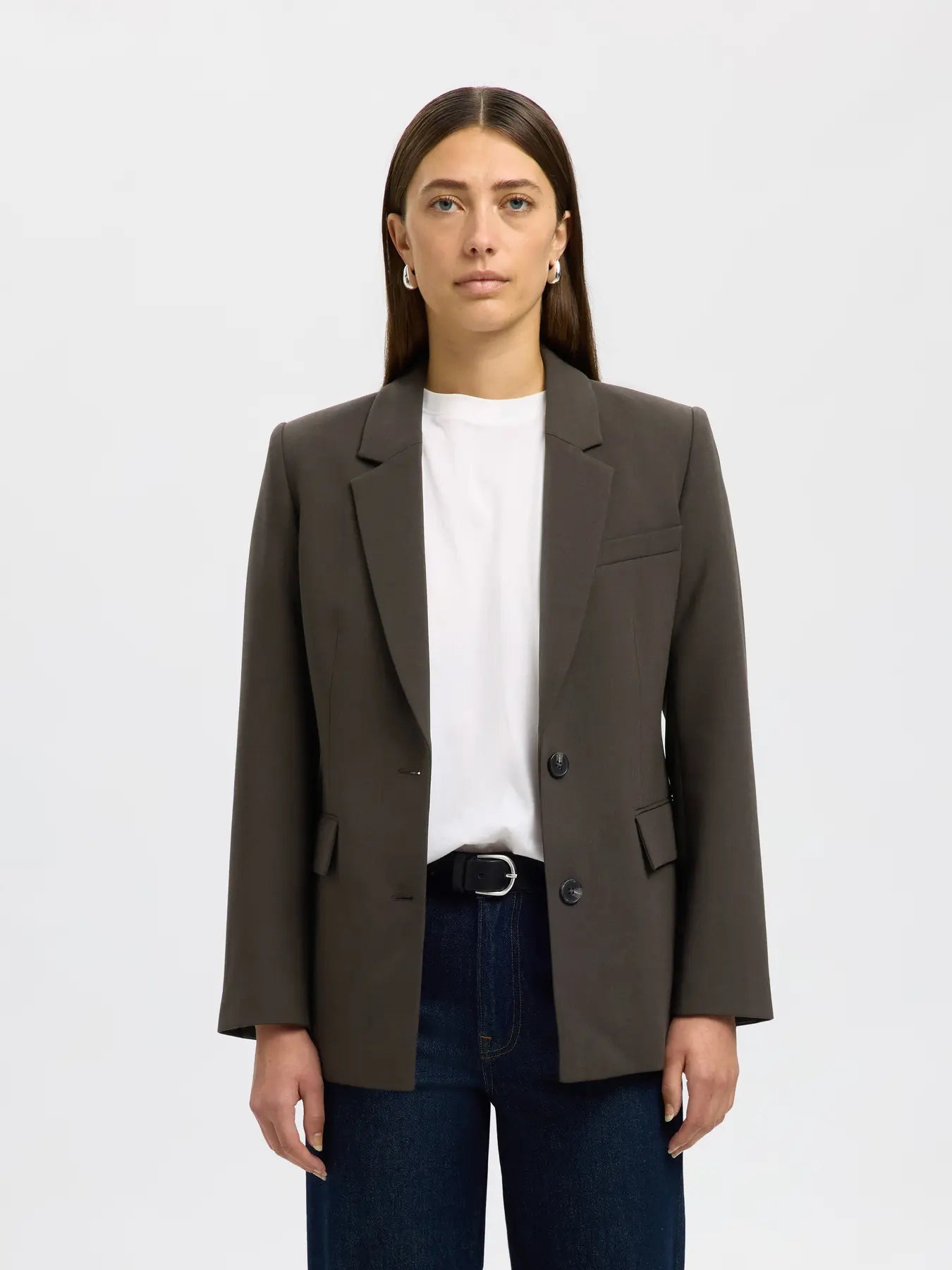 Rita Ls Classic Blazer - Delicioso Melange