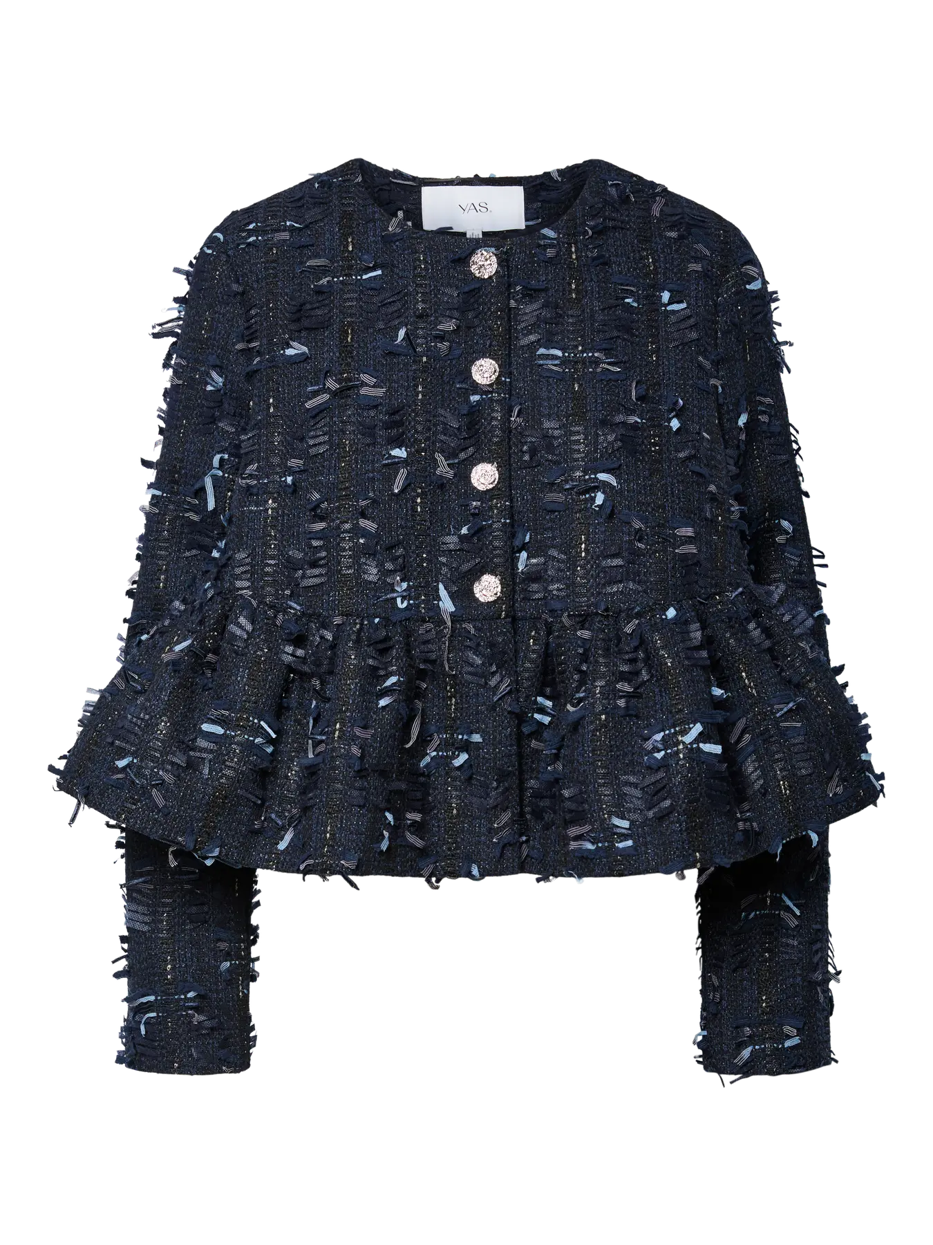Yasdira Ls Short Jacket - Navy Blazer