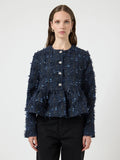 Yasdira Ls Short Jacket - Navy Blazer