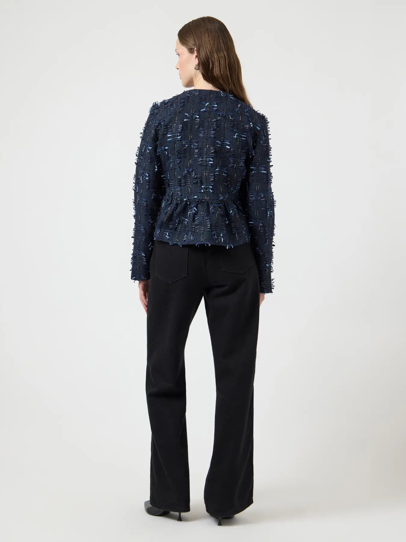 Yasdira Ls Short Jacket - Navy Blazer
