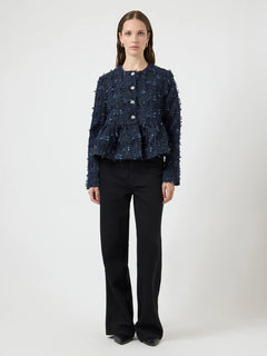 Yasdira Ls Short Jacket - Navy Blazer