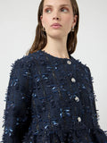 Yasdira Ls Short Jacket - Navy Blazer