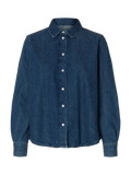 Bea Noa Ls Regular Shirt - Medium Blue Denim