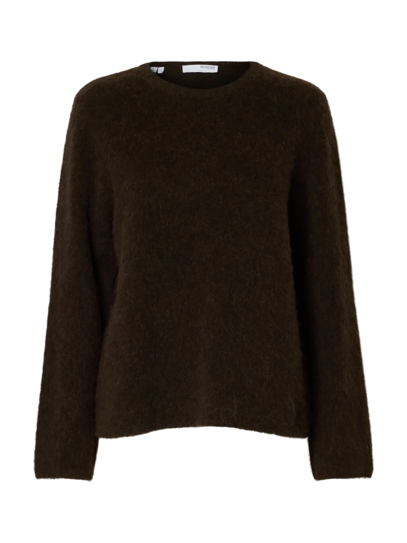 Lulu Brushed Ls Knit O-Neck - Delicioso Melange