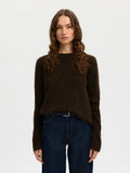 Lulu Brushed Ls Knit O-Neck - Delicioso Melange
