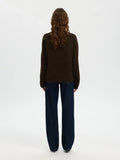 Lulu Brushed Ls Knit O-Neck - Delicioso Melange