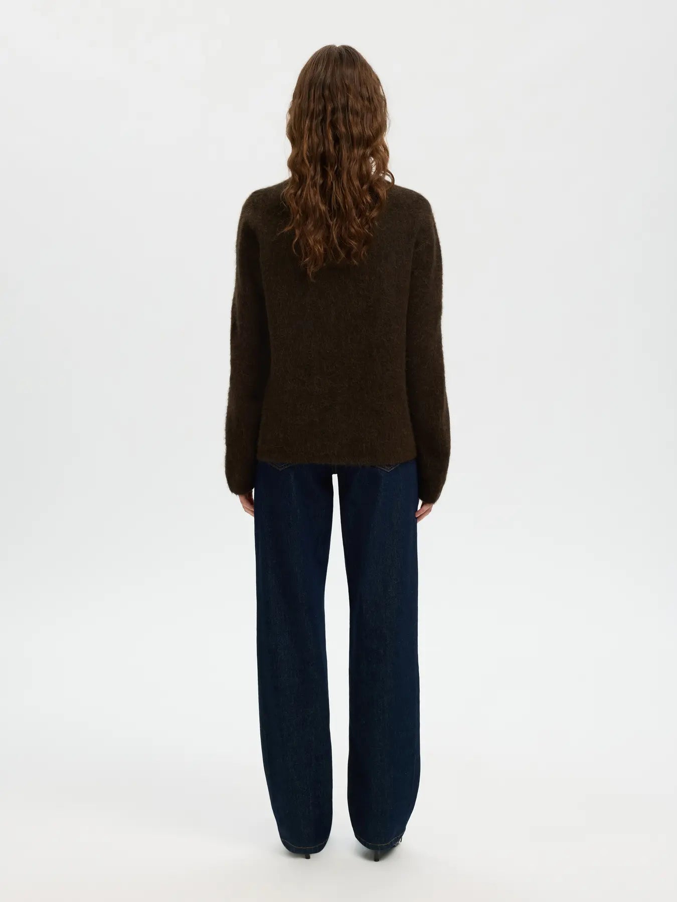 Lulu Brushed Ls Knit O-Neck - Delicioso Melange