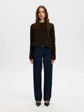 Lulu Brushed Ls Knit O-Neck - Delicioso Melange