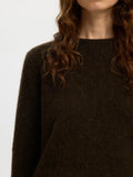 Lulu Brushed Ls Knit O-Neck - Delicioso Melange