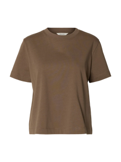 Essential Ss Boxy Tee Noos - Chocolate Chip