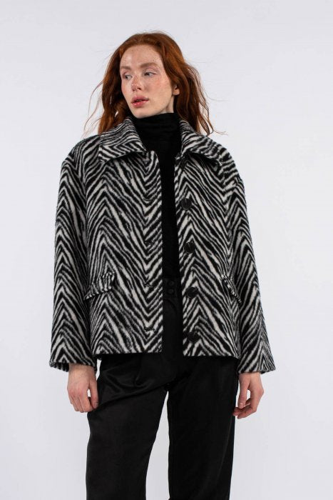 Gaia Jacket - Zebra Print