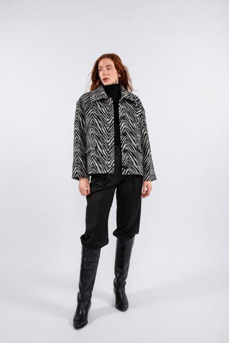 Gaia Jacket - Zebra Print