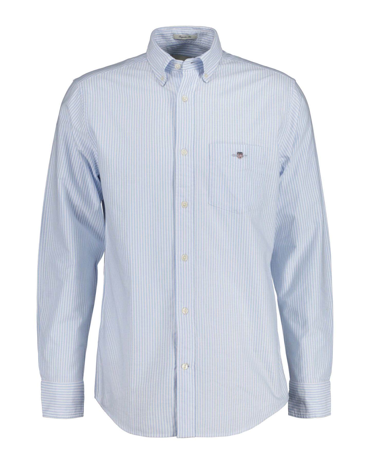 Reg Oxford Banker Stripe Shirt - Light Blue