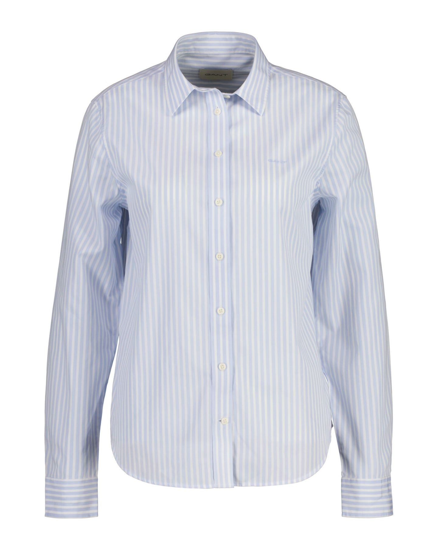 Reg Poplin Striped Shirt - Light Blue