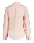 Reg Linen Stripe Shirt - Peachy Pink