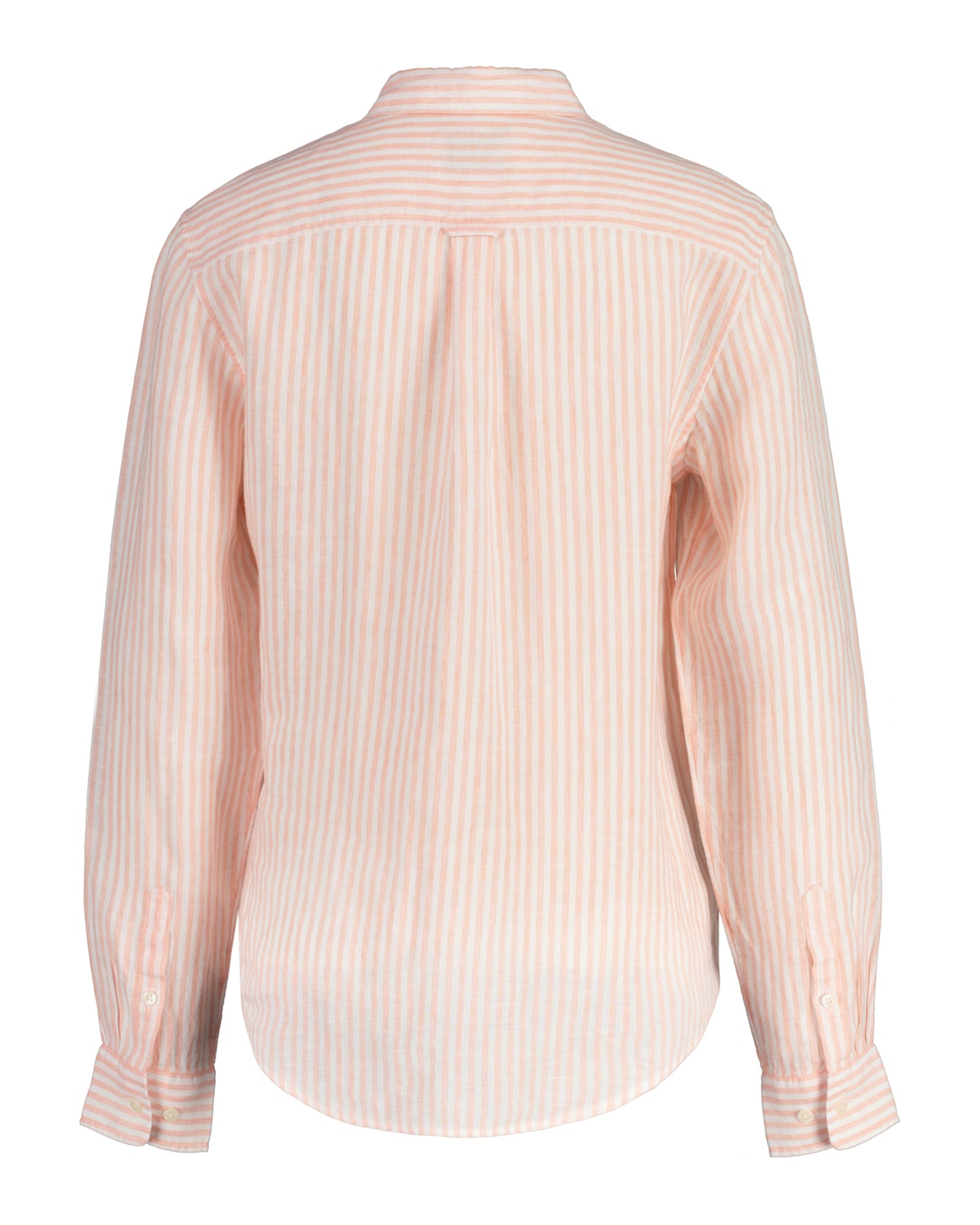 Reg Linen Stripe Shirt - Peachy Pink