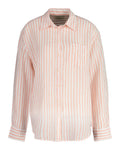 Rel Striped Linen Shirt - Peachy Pink