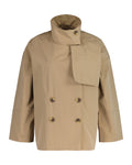 Mid Length Trench Jacket - Dark Khaki