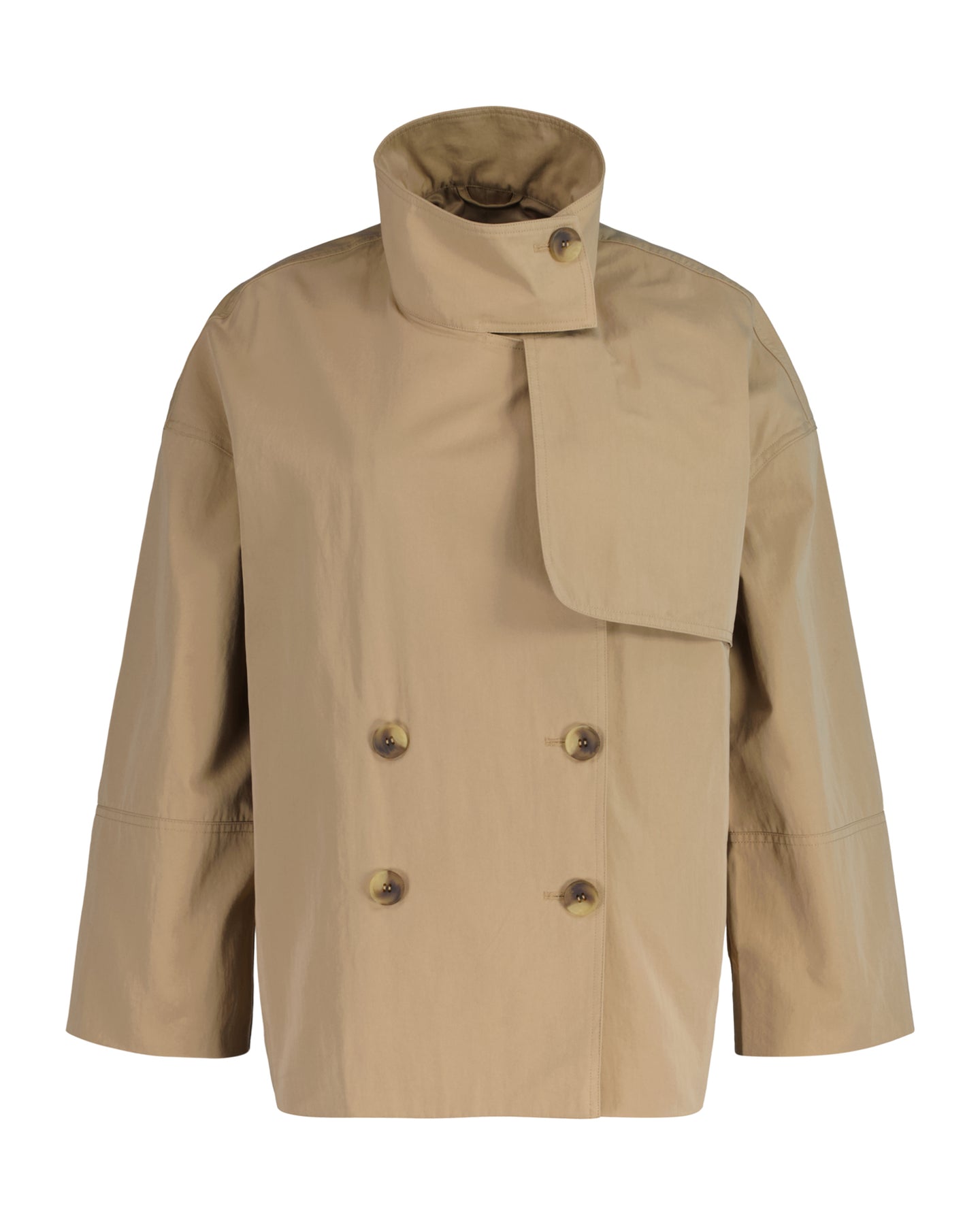 Mid Length Trench Jacket - Dark Khaki