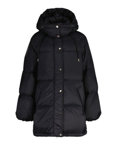 Mid Length Down Jacket - Black