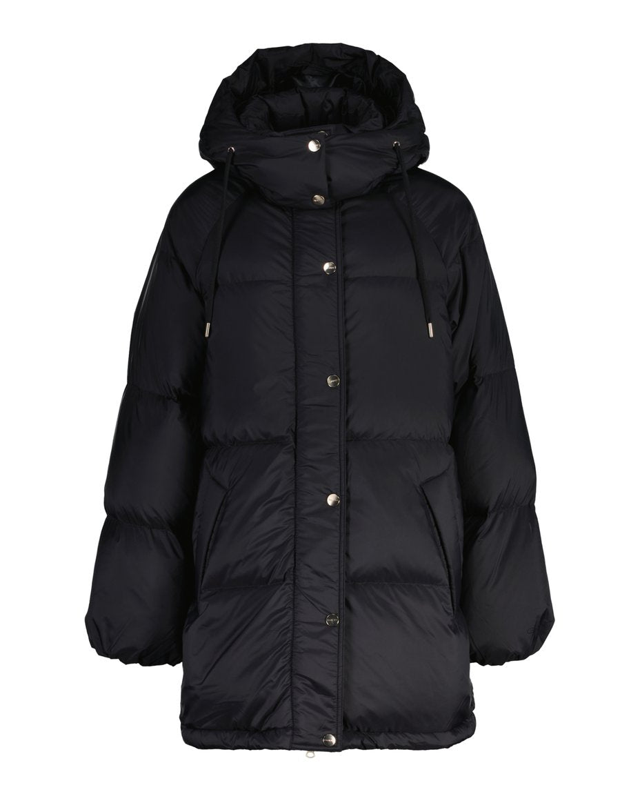 Mid Length Down Jacket - Black