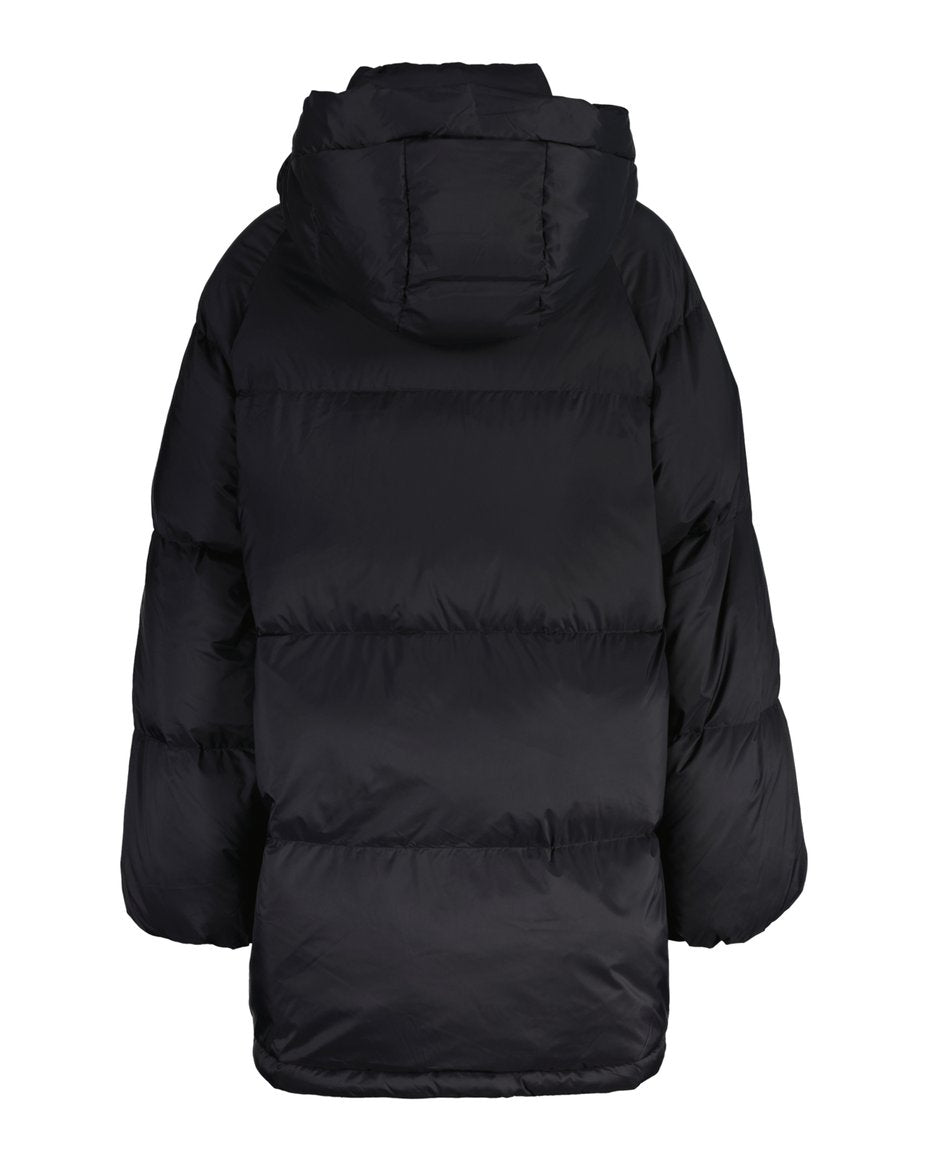 Mid Length Down Jacket - Black
