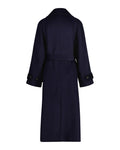 Wool Trench Coat - Evening Blue